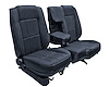 60/40 Bucket Seat Upholstery for 1983-1992 Ford Ranger Standard Cab Truck w/XLT Trim [Dark Blue Sierra Vinyl] - image 1