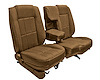 60/40 Bucket Seat Upholstery for 1983-1992 Ford Ranger Standard Cab Truck w/XLT Trim [Saddle Sierra Vinyl] - image 1