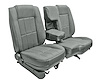 60/40 Bucket Seat Upholstery for 1983-1992 Ford Ranger Standard Cab Truck w/XLT Trim [Medium Gray Montana Vinyl] - image 1