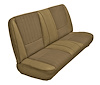 Front Bench Seat Upholstery for 1983-1992 Ford Ranger Std. Cab Truck w/4x4 [Palomino Sierra Vinyl, Oak Desert Sand Woven Cloth] - image 1
