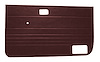Door Panels for 1988-1989 Ford Ranger Standard Cab, Bronco II [Madrid Vinyl, Maroon] - image 1