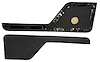 Door Panel Inserts for 1973-1979 Ford F-100, 1975-1979 Ford F-150 [Corinthian, Black] - image 1