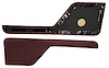 Door Panel Inserts for 1973-1979 Ford F-100, 1975-1979 Ford F-150 [Madrid, Maroon] - image 1