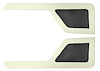Door Panel Inserts for 1973-1979 Ford F-100, 1975-1979 Ford F-150 [Corinthian and Sierra, Black and Off White] - image 1
