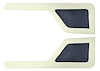 Door Panel Inserts for 1973-1979 Ford F-100, 1975-1979 Ford F-150 [Madrid and Sierra, Dark Blue and Off White] - image 1