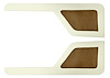 Door Panel Inserts for 1973-1979 Ford F-100, 1975-1979 Ford F-150 [Corinthian and Sierra, Ginger and Off White] - image 1