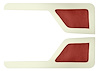 Door Panel Inserts for 1973-1979 Ford F-100, 1975-1979 Ford F-150 [Sierra, Red and Off White] - image 1