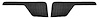 Door Panel Inserts for 1973-1979 Ford F-100, 1975-1979 Ford F-150 [Corinthian, Black] - image 1