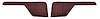 Door Panel Inserts for 1973-1979 Ford F-100, 1975-1979 Ford F-150 [Madrid, Maroon] - image 1