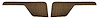 Door Panel Inserts for 1973-1979 Ford F-100, 1975-1979 Ford F-150 [Corinthian, Ginger] - image 1