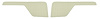Door Panel Inserts for 1973-1979 Ford F-100, 1975-1979 Ford F-150 [Corinthian, White] - image 1
