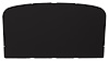 ABS Plastic Headliner for 1967-1972 Ford F-100, F-250 Standard Cab Truck [Foambacked Cloth, Black] - image 1