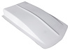 Fiberglass Z28 Style Cowl Induction Hood Scoop, 4 in. H [White]