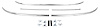 Rear Window Molding Set for 1967-1969 Chevrolet Camaro, Pontiac Firebird Coupe - image 1