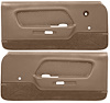 Deluxe Front Door Panels for 1970 Ford Mustang [ABS Plastic Backing, Ginger] - image 1
