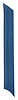 Pillar Post Pad for 1967-1968 Ford Mustang [Right/Passenger Side, Blue] - image 1