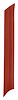 Pillar Post Pad for 1967-1968 Ford Mustang [Left/Driver Side, Red] - image 1