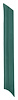Pillar Post Pad for 1967-1968 Ford Mustang [Right/Passenger Side, Aqua] - image 1