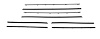 Complete Window Guide Felt Kit for 1965 Chevrolet Chevelle Coupe/HT [8-Piece Replacement Style Material] - image 1