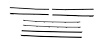 Complete Window Guide Felt Kit for 1965 Chevrolet Chevelle Coupe/HT [8-Piece Original Style Material] - image 1