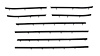 Complete Window Guide Felt Kit for 1966-1967 Chevrolet Chevelle 2-Door Convertible [8-Piece Replacement Style Material] - image 1