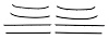 Complete Window Guide Felt Kit for 1968 Chevrolet Chevelle 2-Door Coupe/Hardtop [8-Piece Replacement Style Material]