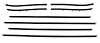 Complete Window Guide Felt Kit for 1969 Chevrolet Chevelle Convertible [8-Piece Replacement Style Material]