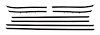 Complete Window Guide Felt Kit for 1970-1972 Chevrolet Chevelle Convertible [8-Piece Replacement Style Material] - image 1