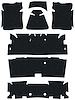 Under Carpet Sound Deadener Kit, OE-Style for 1970-1981 Chevrolet Camaro, Pontiac Firebird  [7-Piece] - image 1