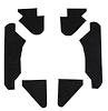 Hood Insulation Pad Kit for 1970-1972 Chevrolet Chevelle, El Camino, 1971-1972 GMC Sprint, w/SS Non-Cowl Hood [6-Piece] - image 1