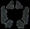 Hood Insulation Pad Kit for 1970-1972 Chevrolet Chevelle, El Camino, 1971-1972 GMC Sprint, w/SS Non-Cowl Hood [6-Piece] - image 2