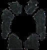Hood Insulation Pad Kit for 1970-1972 Chevy Chevelle, El Camino, 1971-1972 GMC Sprint, w/Cowl Induction Hood [4-Piece] - image 2