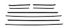 Window Guide Felt Kit for 1968 Chevy Camaro Coupe w/Special Ext. Door/Qtr Moldings, Deluxe Int. [8-PC Original Style Material] - image 1