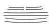 Window Guide Felt Kit for 1968 Chevy Camaro Convertible w/Special Ext. Door/Qtr Mldgs, STD Interior [8-PC Orig. Style Material]