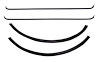 Window Guide Felt Kit for 1947-1950 Chevrolet & GMC Trucks, Original Style Material [4-Piece] - image 1