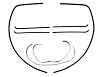 Window Guide Felt Kit for 1955-1959 (2nd Series) Chevrolet & GMC Trucks, Original Style Material [8-Piece]