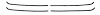 Window Guide Felt Kit for 1964-1966 Chevy & GMC Trucks, Panel, Suburban w/Vent  & SS Bead, Original Style Material [4-Piece]