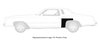 Rear Quarter Patch Panel, Front Section for 1973-1977 Chevy Monte Carlo [Left/Driver Side] - image 4