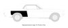 Rear Quarter Patch Panel, Front Section for 1967-1968 Ford Mustang [Right/Passenger Side] - image 2