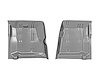 Front Floor Pan Set Fits Select 1967-1976 Mopar A-Body Models, 1/4 Sections [Left/Driver & Right/Passenger Sides] - image 1