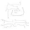 Complete Brake Line Kit 1999-2004 Mustang GT [Stainless] - image 1