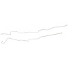 Intermediate Brake Line Kit 2004-2008 Ford F-150 Extended Cab/Short Bed 6.5ft, 2pcs [Stainless] - image 1