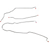 Intermediate Brake Line Kit 1998-2001 Ranger Regular Cab/ Short Bed [Stainless] - image 1