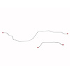 Rear Axle Brake Lines 1987-1997 Ford F-250 w/ 3 in. Brake Shoes [Stainless] - image 1
