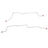 Rear Axle Brake Lines 1998-2009 Ford Ranger [Stainless] - image 1