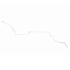 Intermediate Brake Line Kit 1987-1993 Ford Mustang, w/o Sub-Frame Connectors [Stainless] - image 1