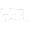 Intermediate Brake Line Kit 1996-1997 Ford Mustang GT [Stainless] - image 1