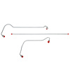 Power Steering Rack Line Kit 1980-2004 Ford Mustang [Stainless] - image 1