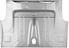 Full Trunk Floor Pan for 1971-1973 Ford Mustang - image 1