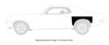 Rear Wheel Opening Patch Panel for 1969-1970 Ford Mustang [Left/Driver Side] - image 2